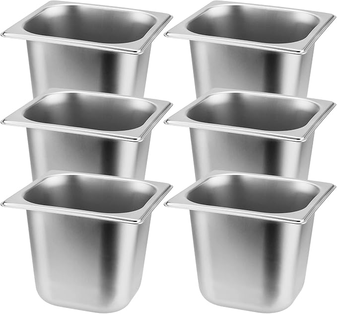 Stainless Steel Inserts Set of 6